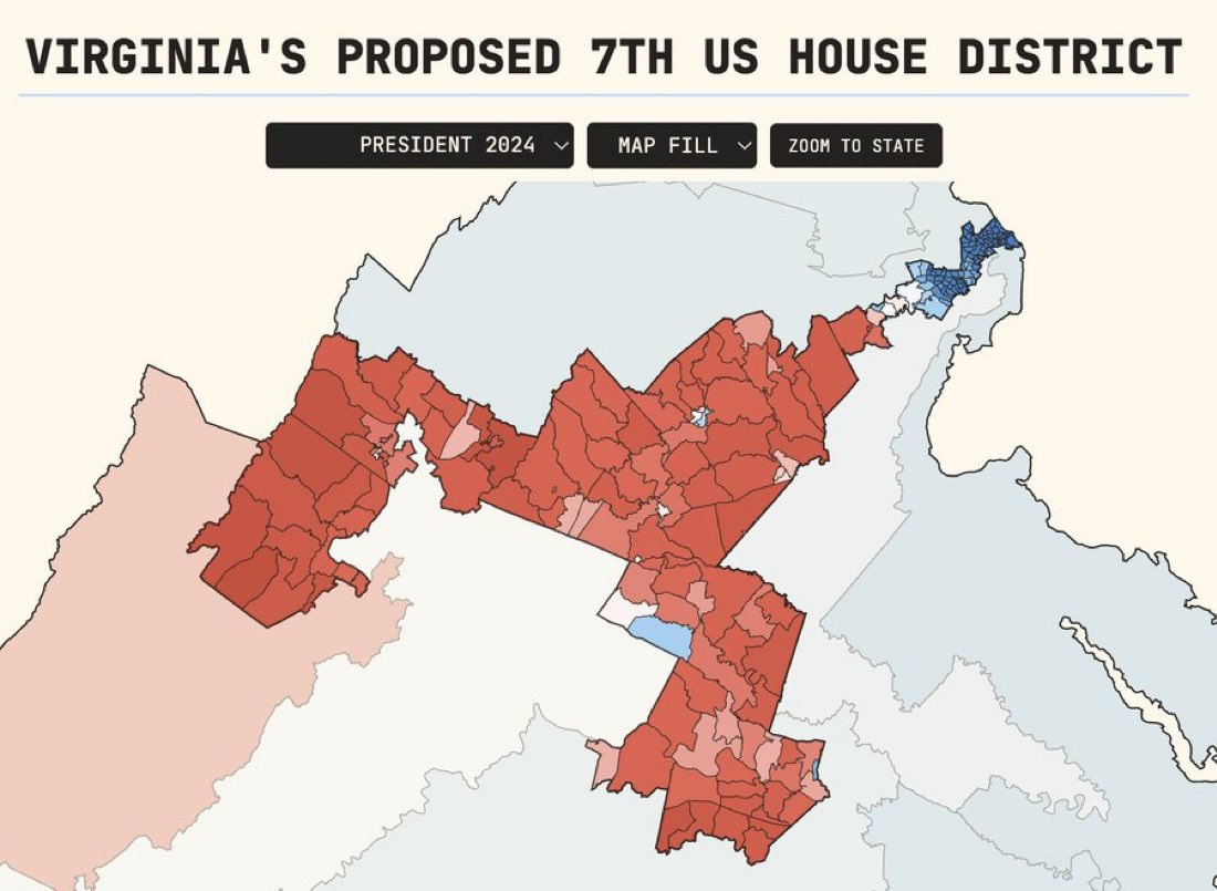 Virginia will have a lobster district if redistricting is approved tomorrow.