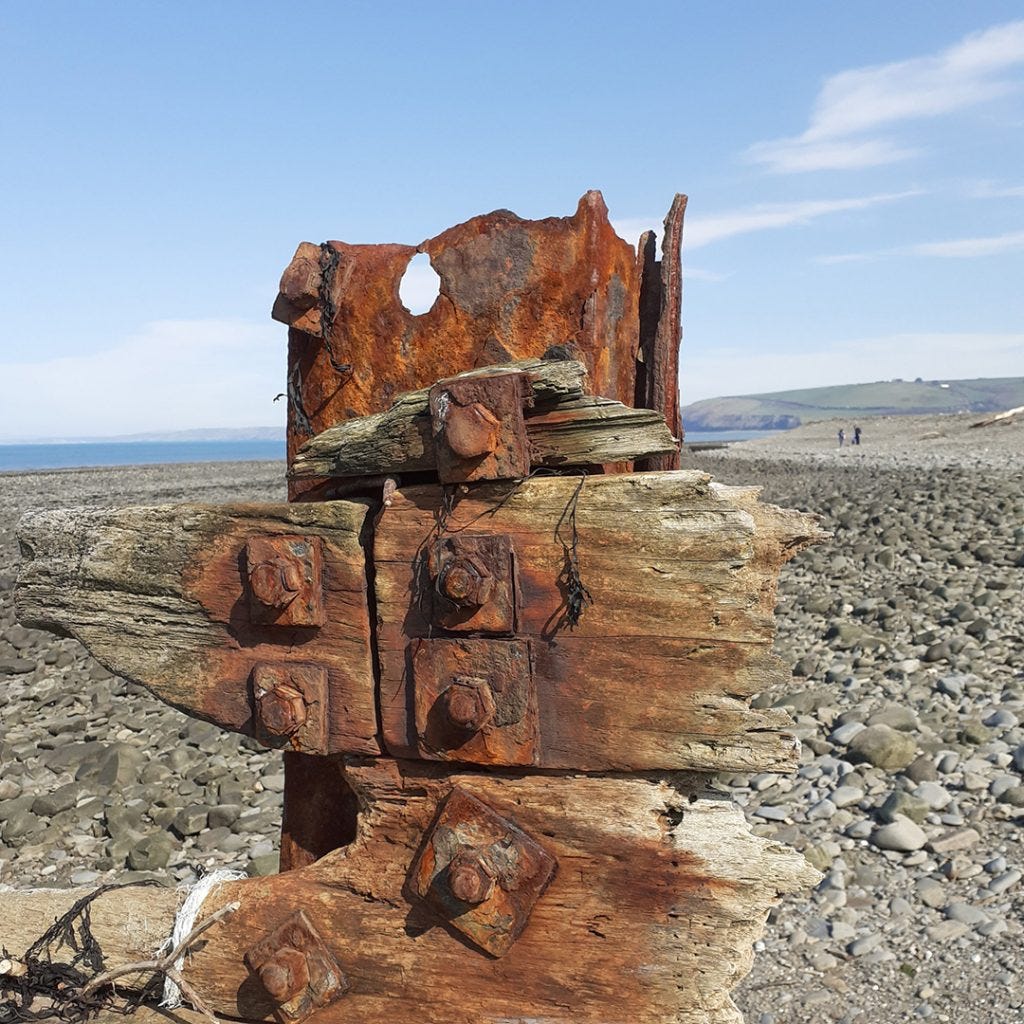 rusted groyne