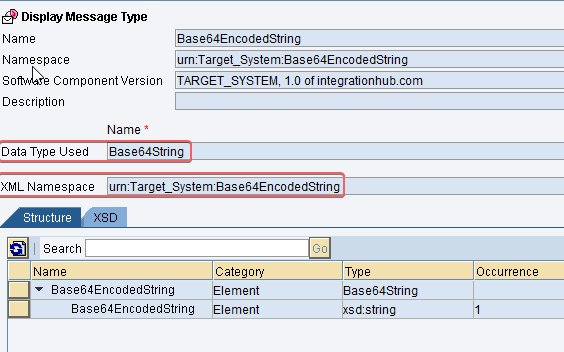 Output Message Type for base65 java mapping Output Message Type for base65 java mapping