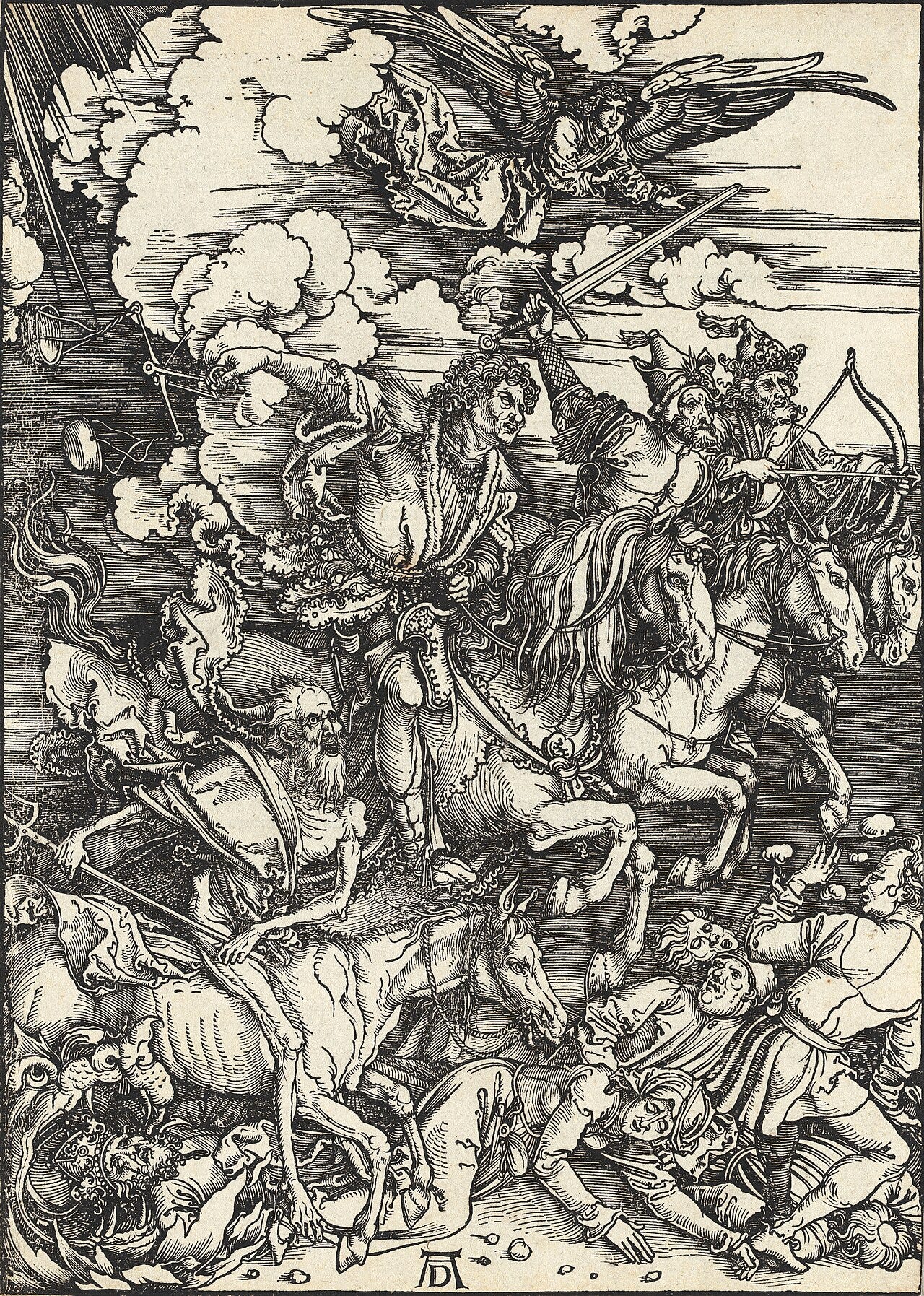 Four riders including Death Four riders including Death