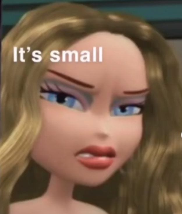 It's small doe - 🤮 | Cute memes, Stupid memes, Funny reaction pictures