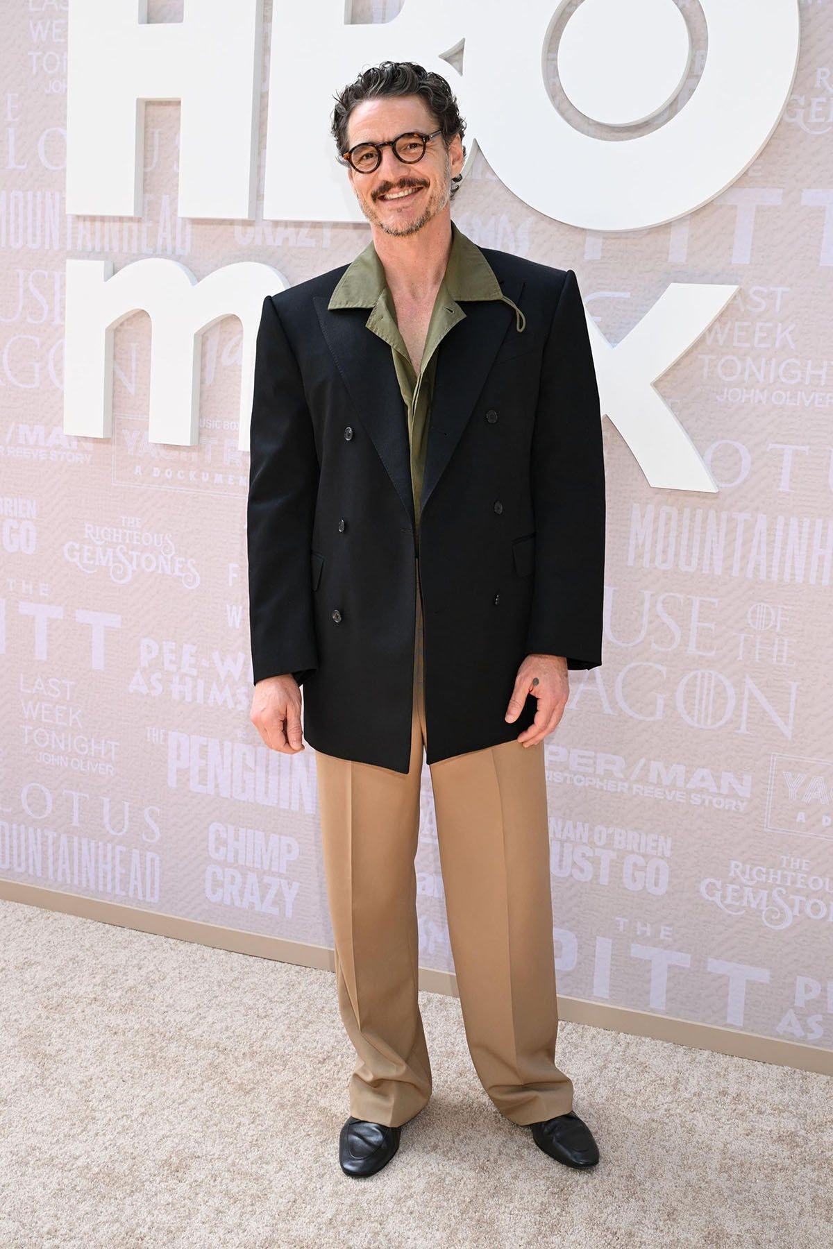 Pedro Pascal's Retro Cool in Celine at HBO Max's Celebration