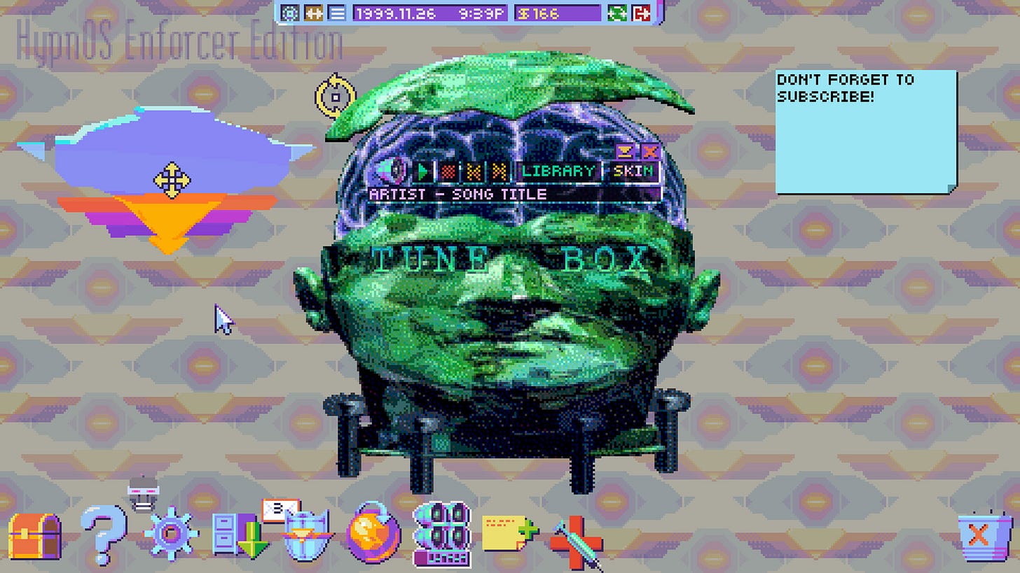 Η επιφάνεια εργασίας σας στο Hypnospace Outlaw Η επιφάνεια εργασίας σας στο Hypnospace Outlaw