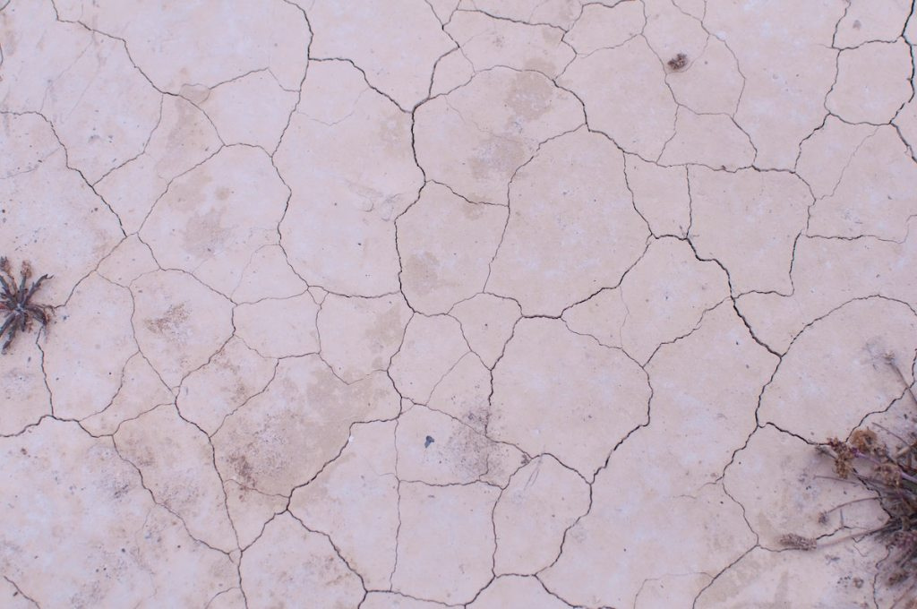 dry desert, cracked ground