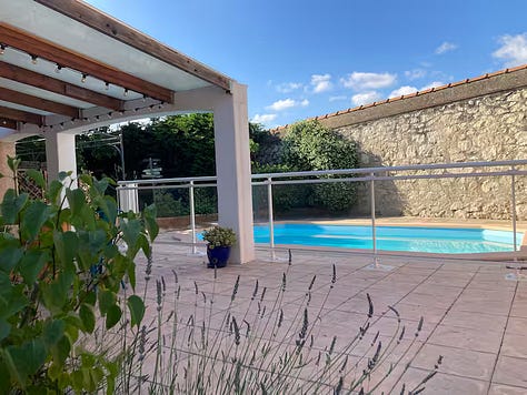 images of the house and pool