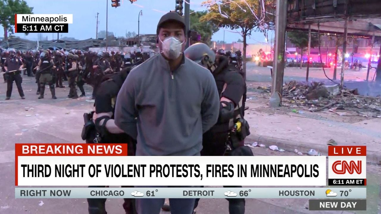 In Minneapolis, the Shocking Arrest of the Journalist Omar Jimenez Live on  CNN | The New Yorker