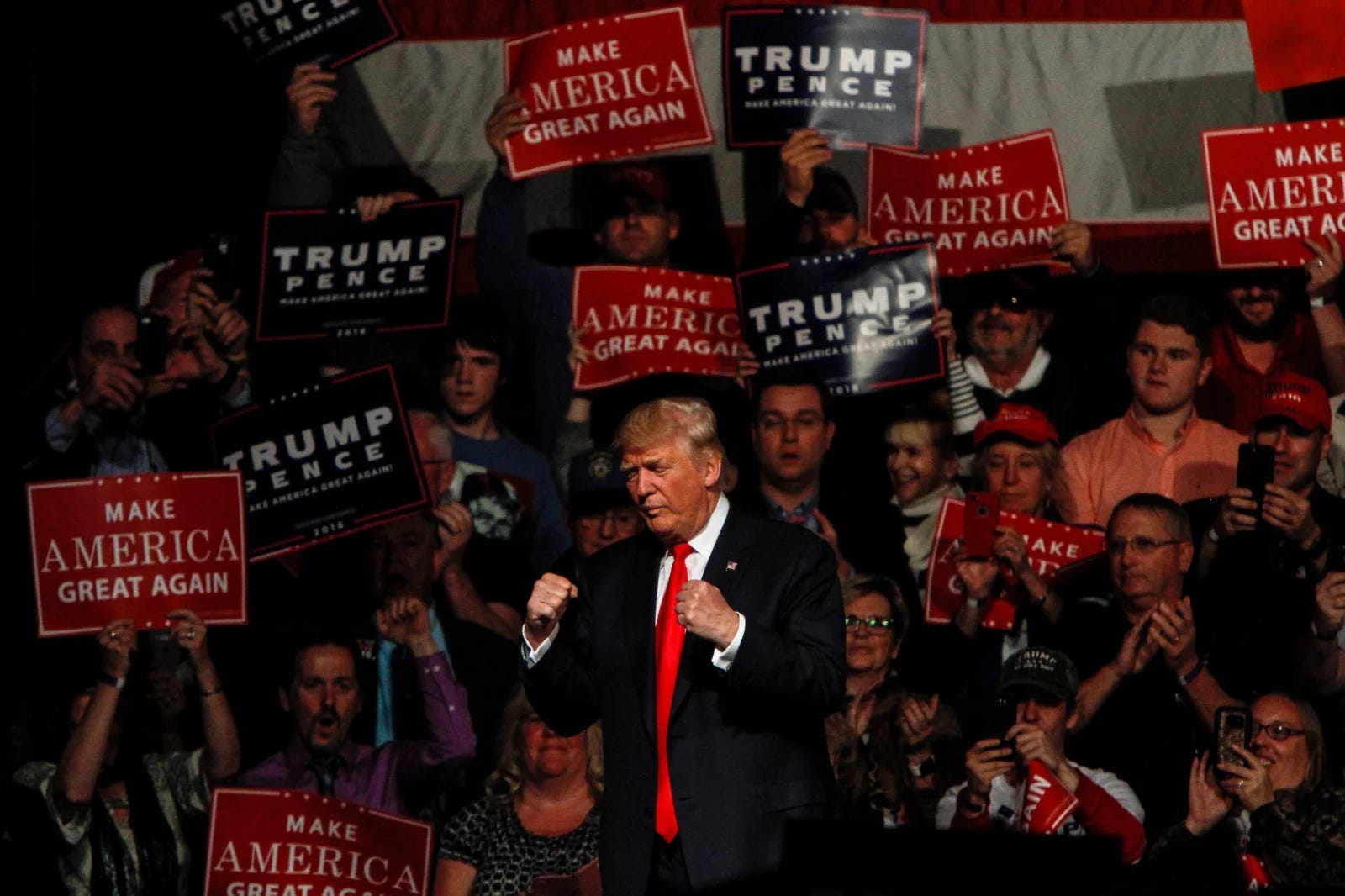 Donald Trump at a MAGA rally Donald Trump at a MAGA rally