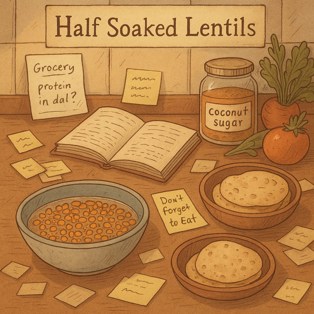 Half-soaked Lentils