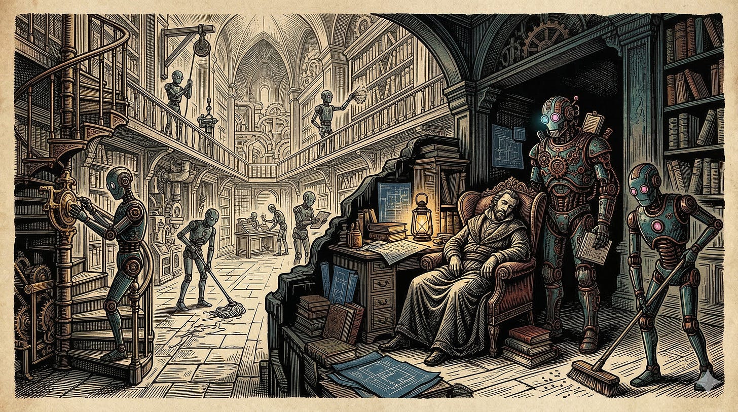 Solo operator building a personal AI agent architecture with multiple specialized assistants