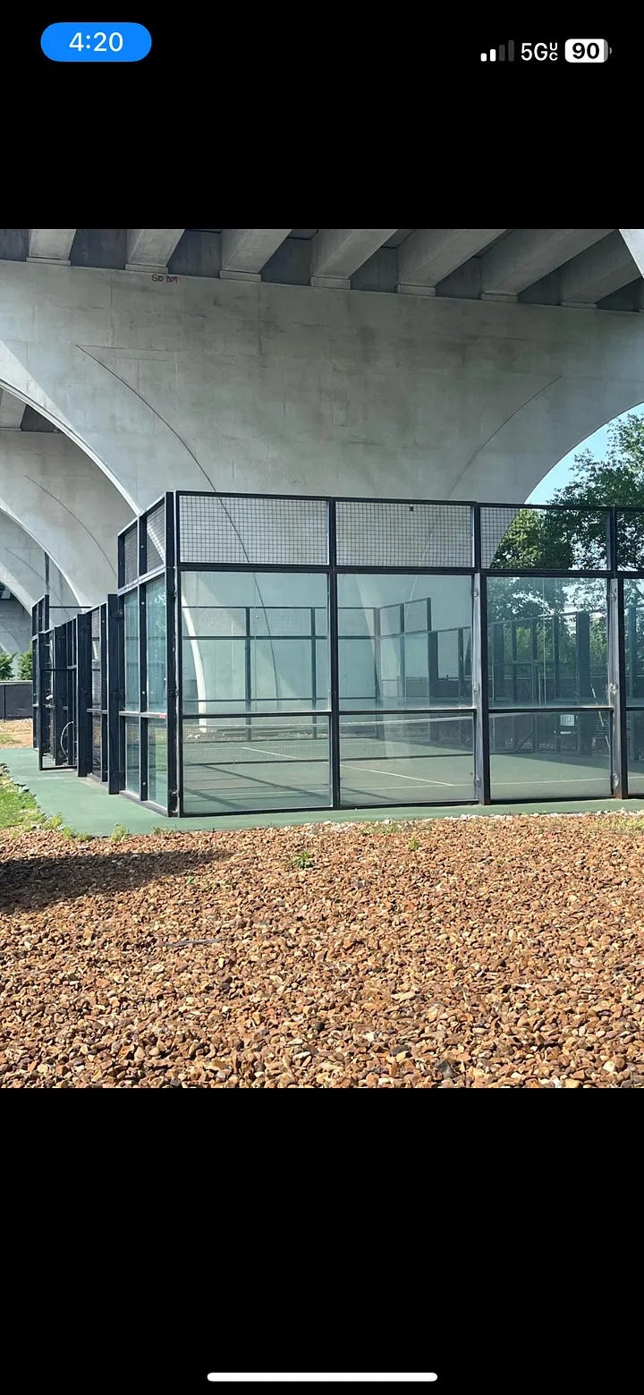 The former Katherine Jackson Johnston ‘25 Paddle Court in Chattanooga, TN