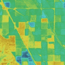OpenET ensemble evapotranspiration sample OpenET ensemble evapotranspiration sample