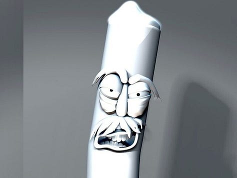 While employed at H Design Group, Dan Blincoe designed, created, and animated, Cigfree, a raunchy cigarette for Greene County Medical Society Alliance's, "Smoking Makes Me Ugly" program. The animation teaches elementary children about the deleterious impacts of smoking. Along with the animation, Dan and the H Design Team created an interactive kiosk, and DVD featuring the animation and anti-smoking worksheets.