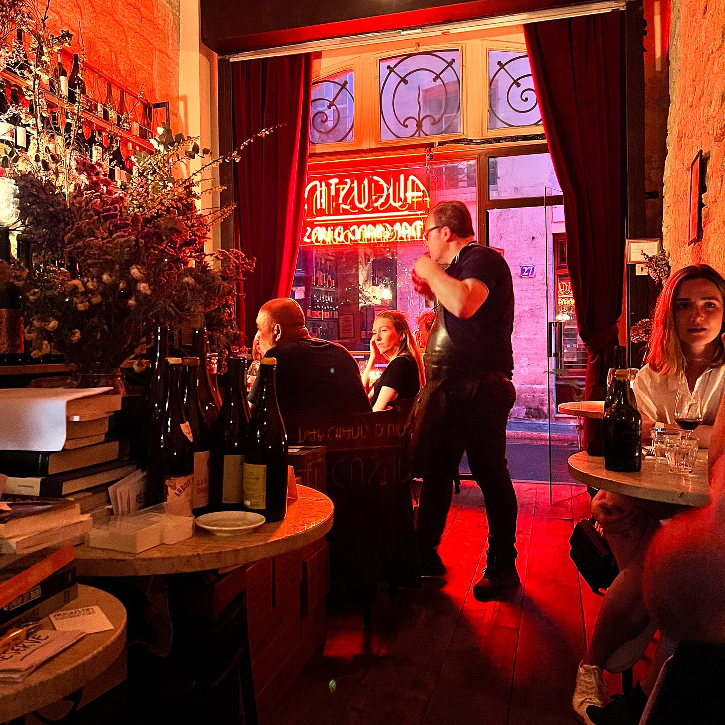 interior at Augustin Marchand d'Vins in Paris