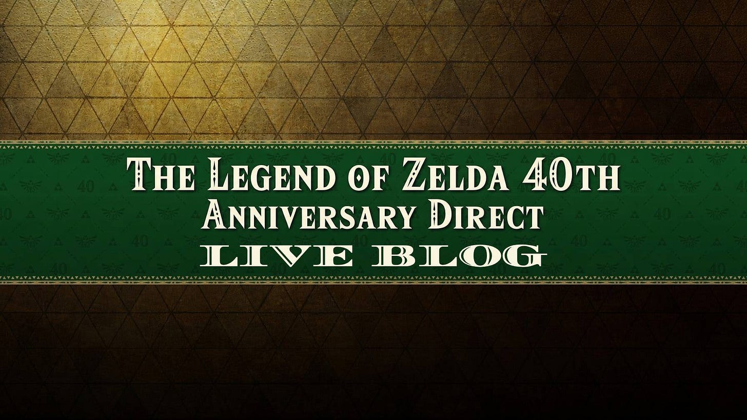 Zelda 40th Anniversary Nintendo Direct live blog Zelda 40th Anniversary Nintendo Direct live blog