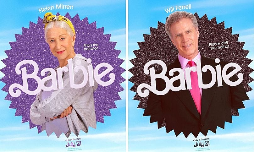 The supporting cast of Barbie.