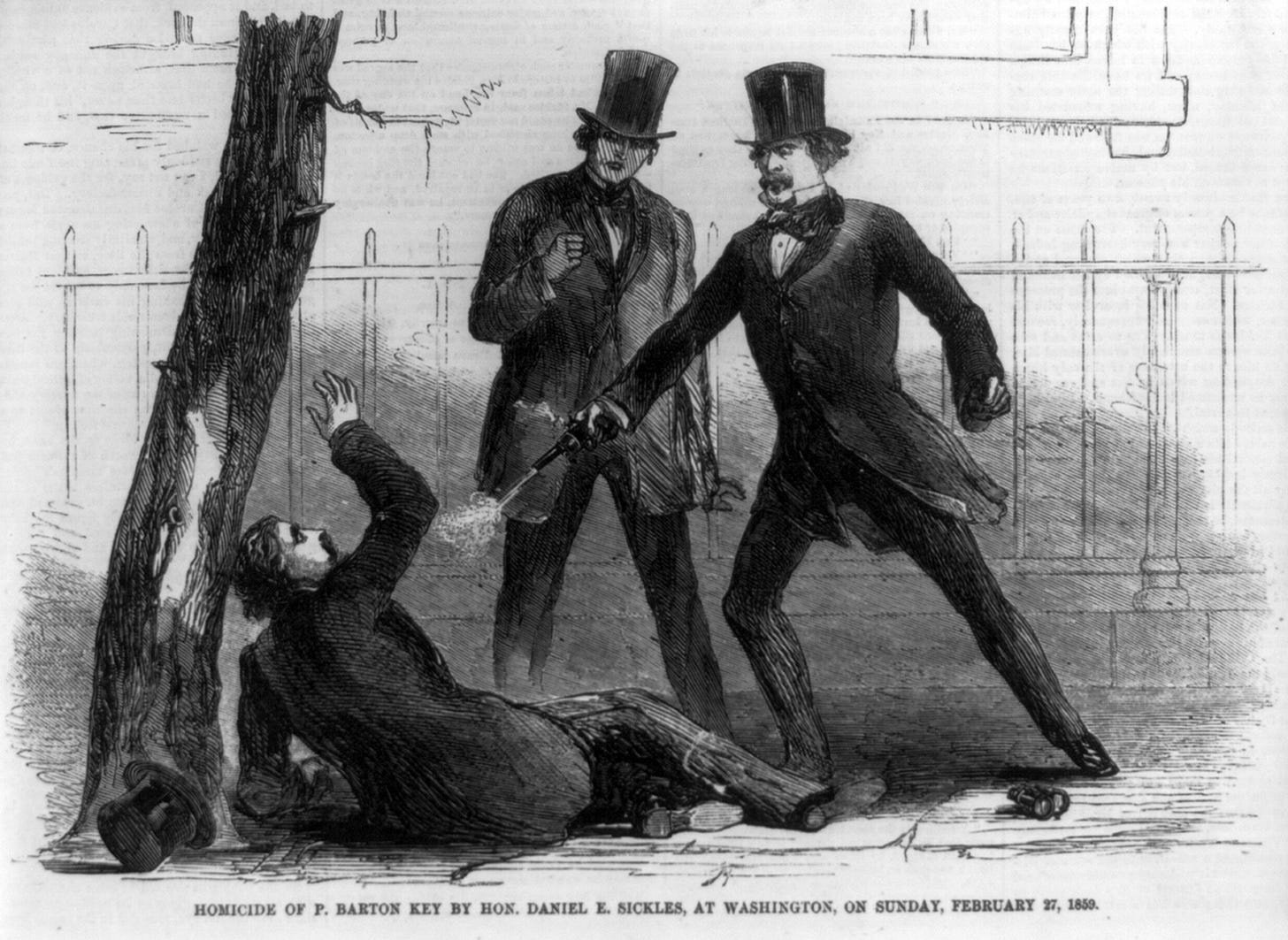 image: Daniel Sickles kills Phillip Barton Key II