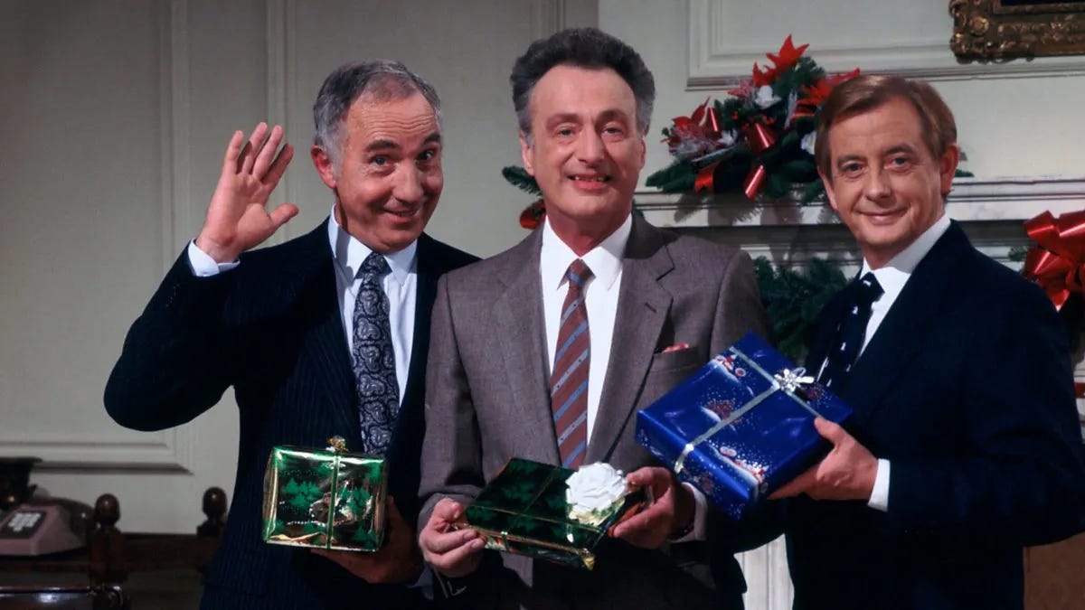 Christmas presents at the ready from Jim. Humphrey and Bernard