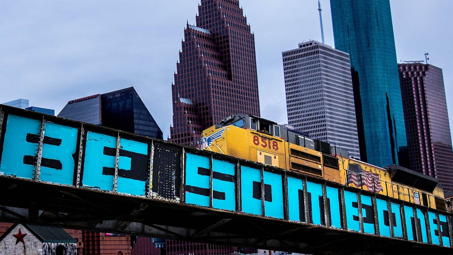 University of Houston-Clear Lake | 'Be Someone' overpass graffiti artist  featured at UHCL Art Gallery