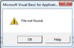 File Not Found - Microsoft Visual Basic for Applications – EBM Software