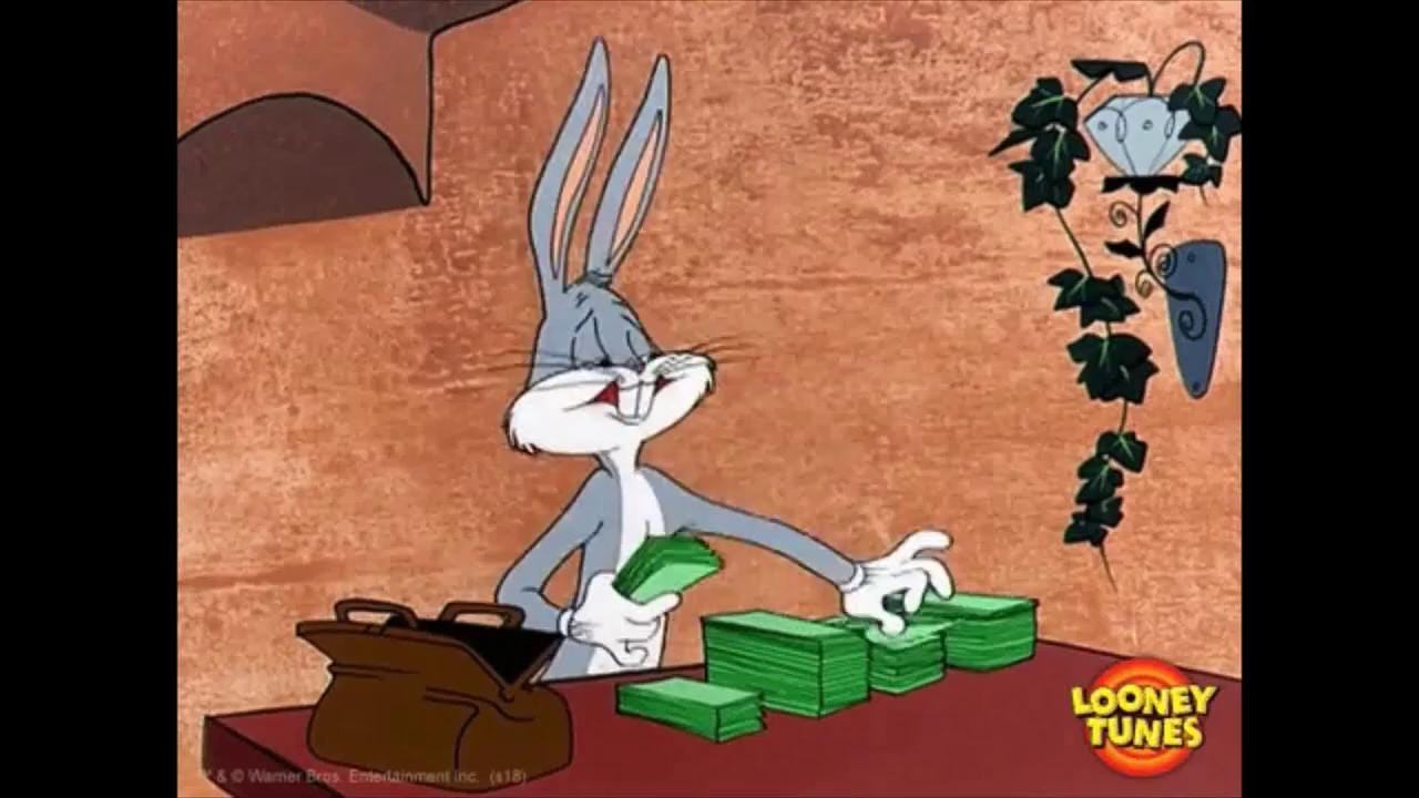 bugs bunny counting cash Animated Gif Maker - Piñata Farms - The best meme  generator and meme maker for video & image memes