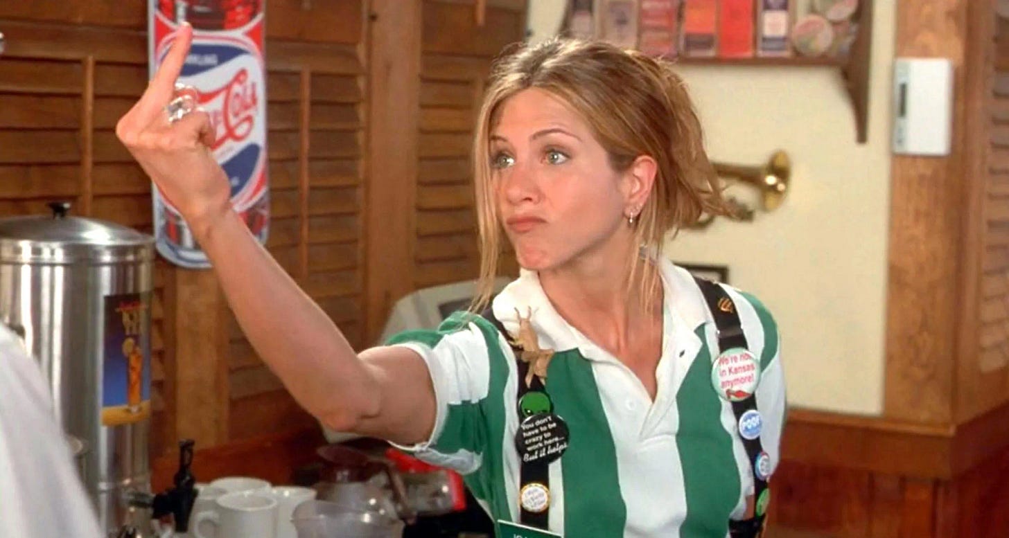 Office Space (1999)Jennifer Aniston as Joanna Office Space (1999)Jennifer Aniston as Joanna