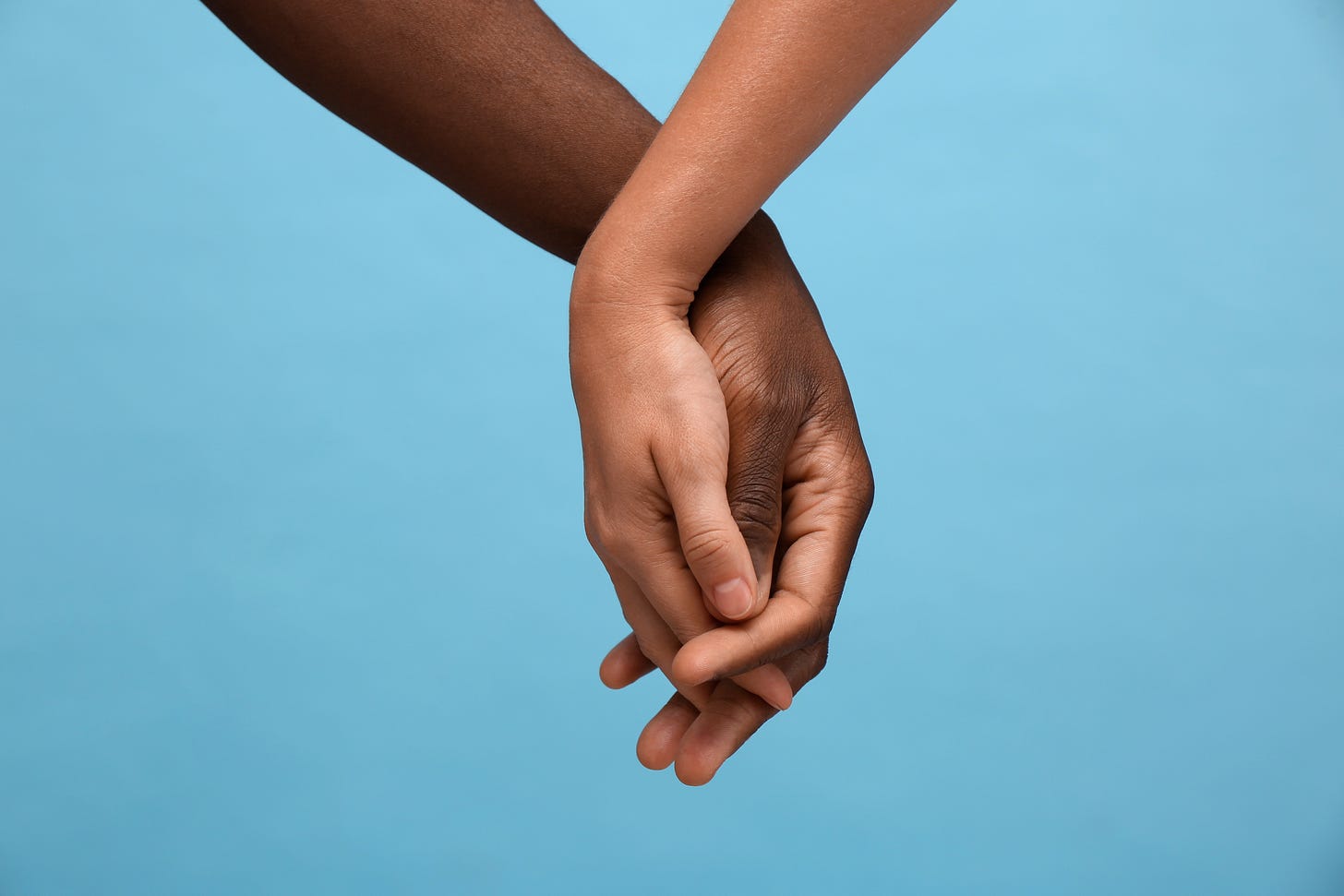 holding hands