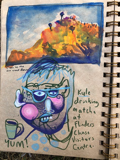 Travel journal pages