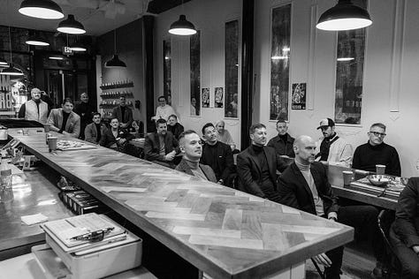 Whisky & Turtlenecks Men's Health Panel Night at Meat & Bread