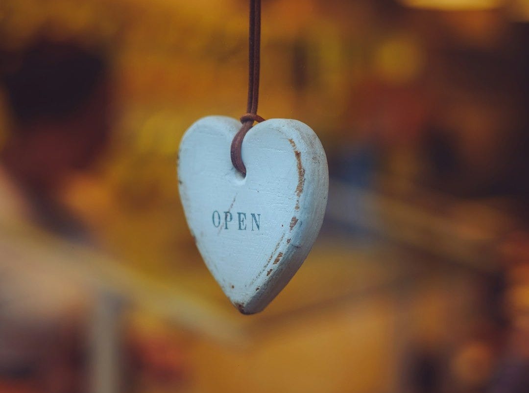 white heart key chain
