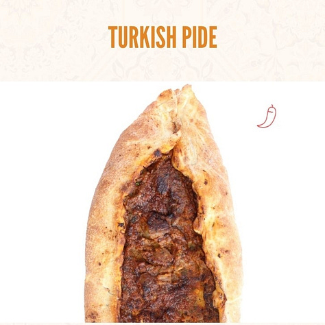 mezeh Turkish Pide pizza