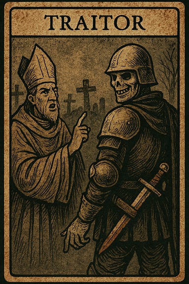 the Traitor tarokka card from Curse of Strahd