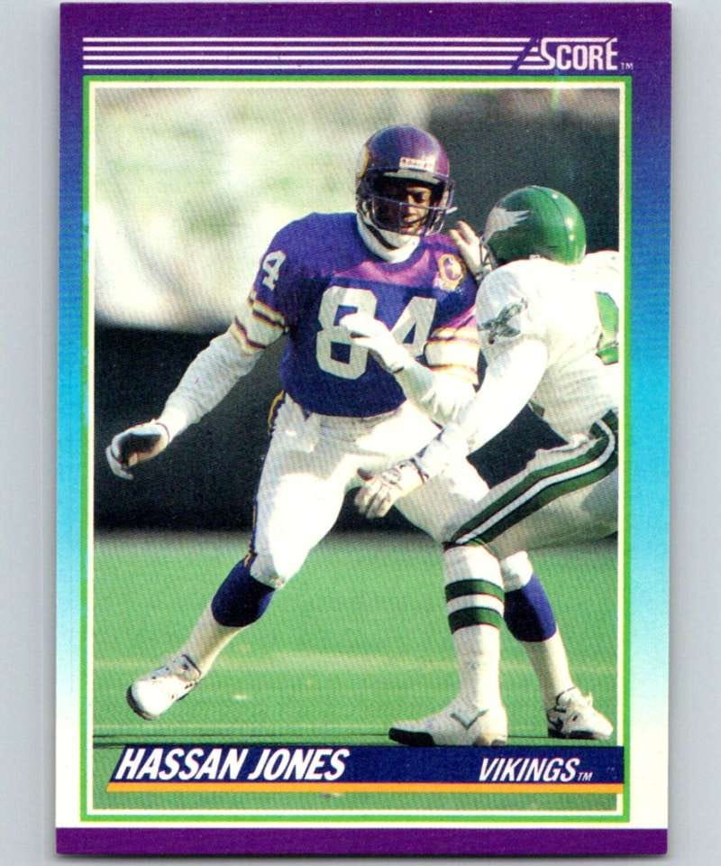 1990 Score #120 Hassan Jones Vikings NFL Football – Hockey Card World Inc