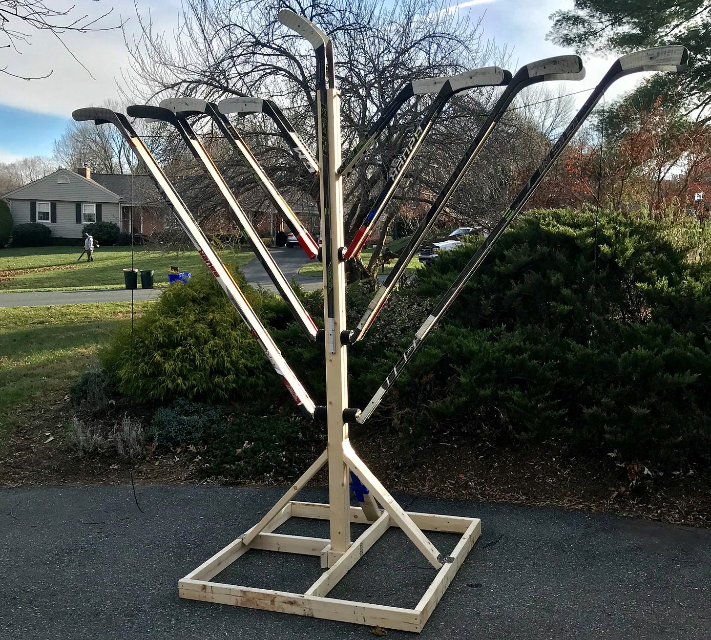 Synagogue builds hockey stick menorah to celebrate Hanukkah, Capitals' Stanley Cup victory - The Washington Post Synagogue builds hockey stick menorah to celebrate Hanukkah, Capitals' Stanley Cup victory - The Washington Post