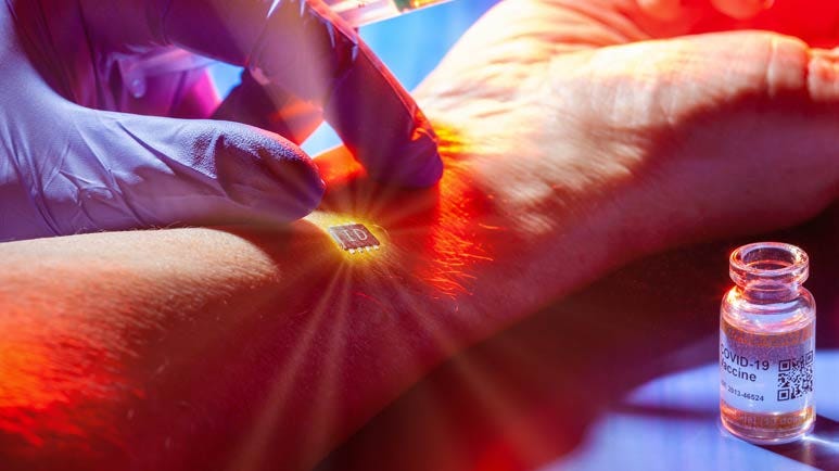 covid vaccine passport arm implants