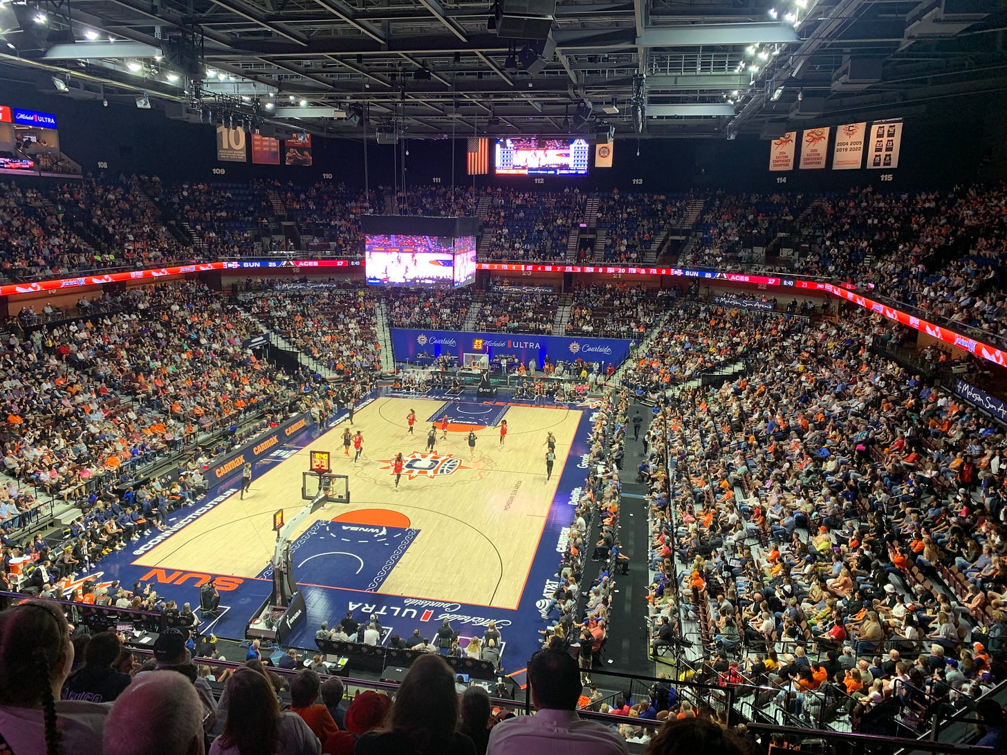 Photo of crowd at CT Sun game in 2024