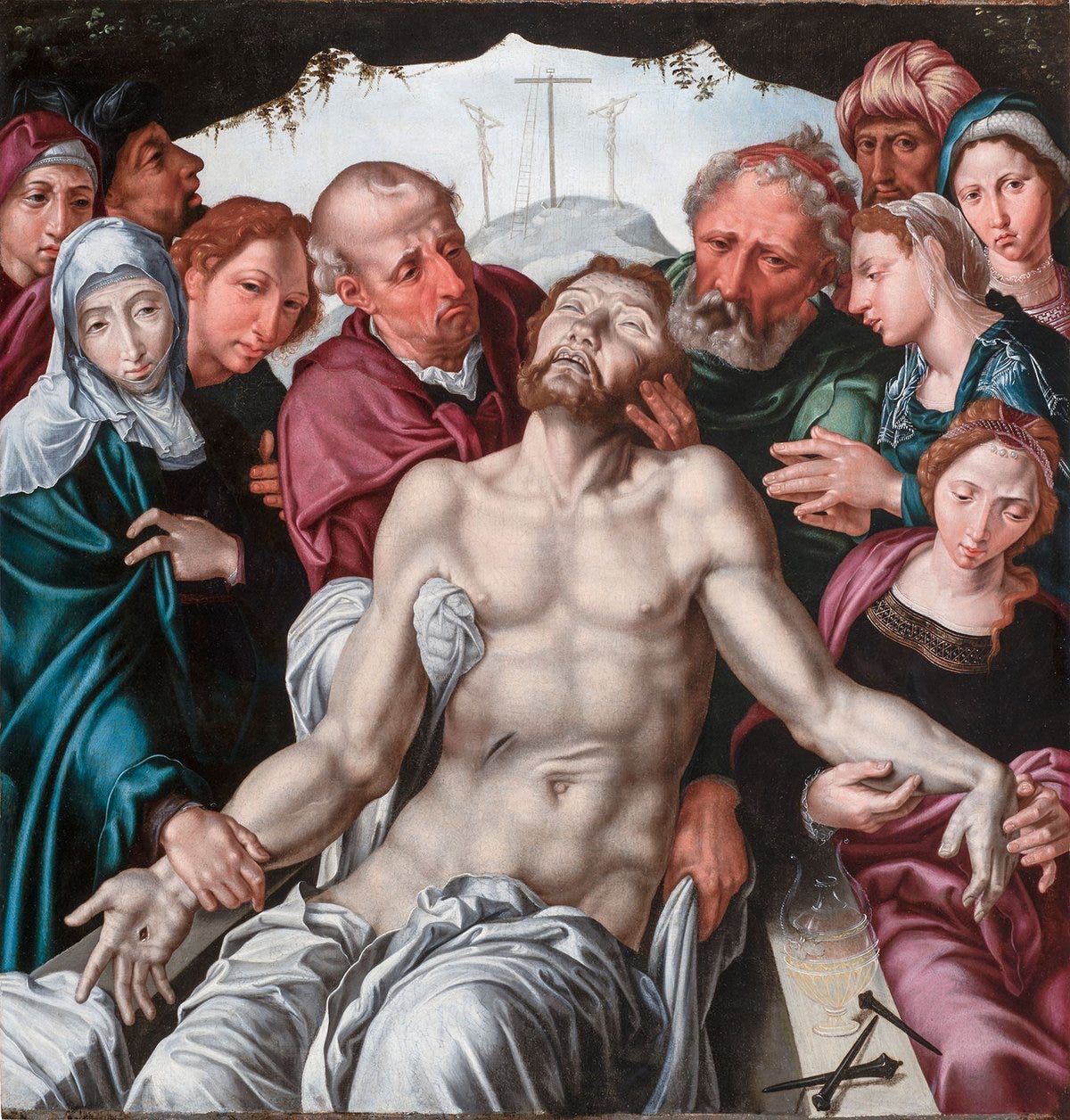 Maarten van Heemskerck’s The Entombment (around 1550) is for sale at Tefaf Maastricht from the dealers Caretto & Occhinegro. The artist was a leading exponent of Italian Renaissance style in 16th-century Netherlands

Courtesy Caretto & Occhinegro
