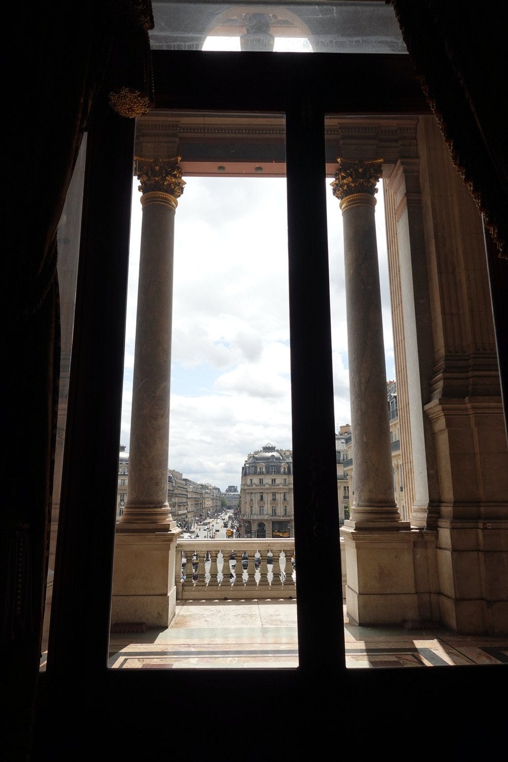 Views from Grand Foyer of Palais Garnier, Paris Views from Grand Foyer of Palais Garnier, Paris