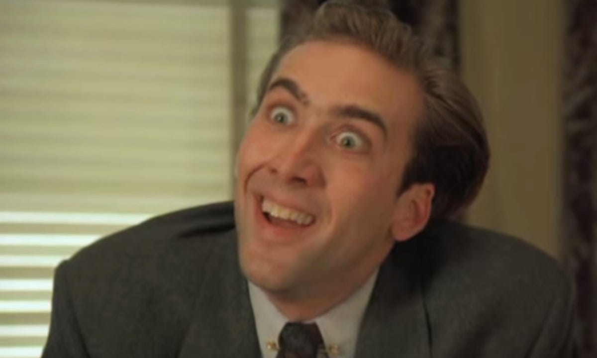 Vampire's Kiss: Nicolas Cage is unforgettable in this freakishly great cult  classic | Movies | The Guardian
