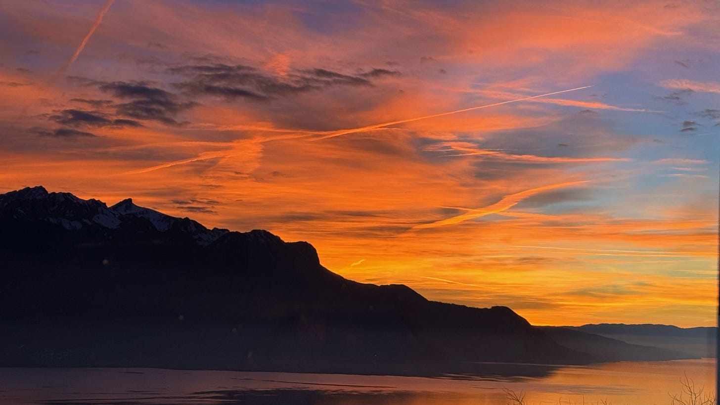 Alexander Inchbald's photo of a sunset from Alexander Inchbald's window