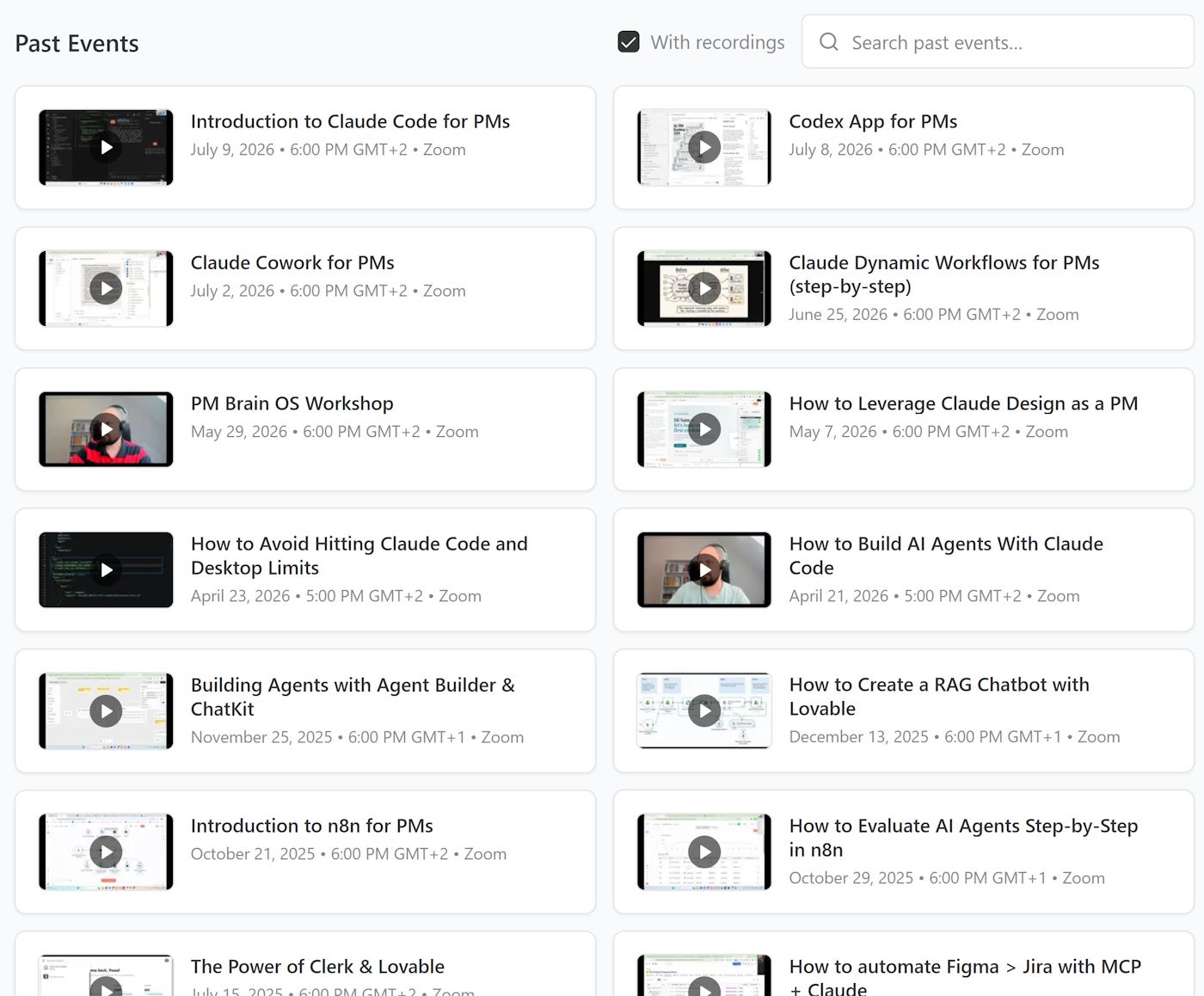 The Product Compass Events Archive: 19 AI session recordings for PMs The Product Compass Events Archive: 19 AI session recordings for PMs