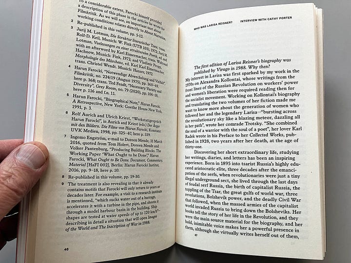 Page spreads from ‘About narration’