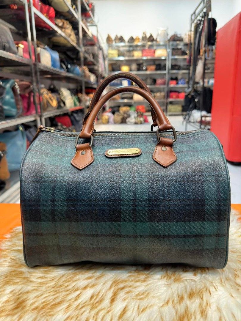 バッグ polo ralph lauren check boston bag Ralph Lauren Polo Check Boston Bag Shoulder Women Limited Edition
