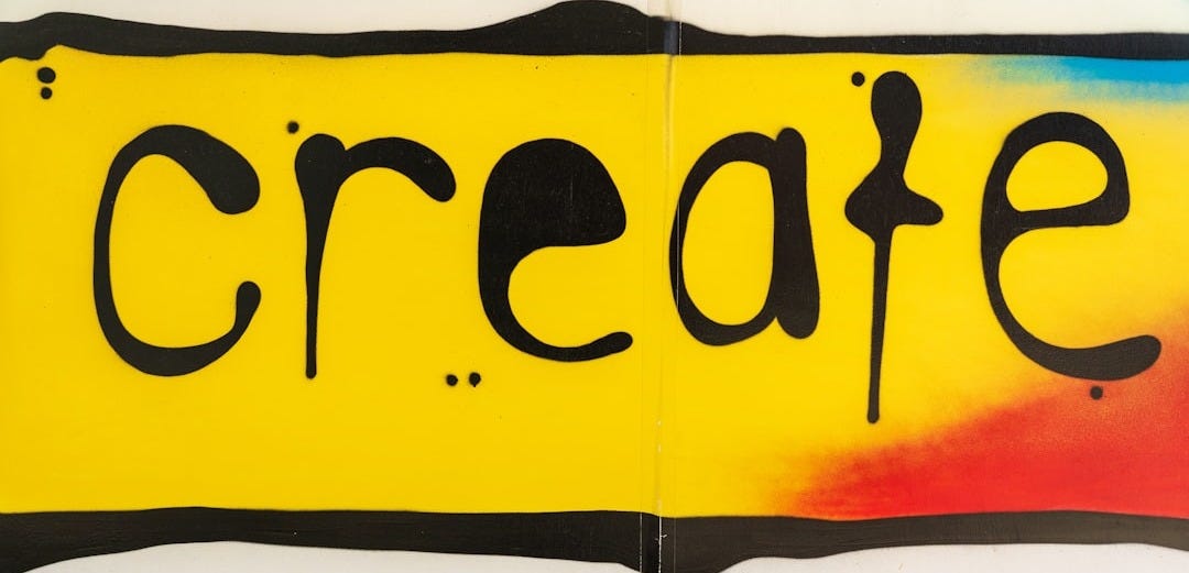 black and yellow smiley illustration