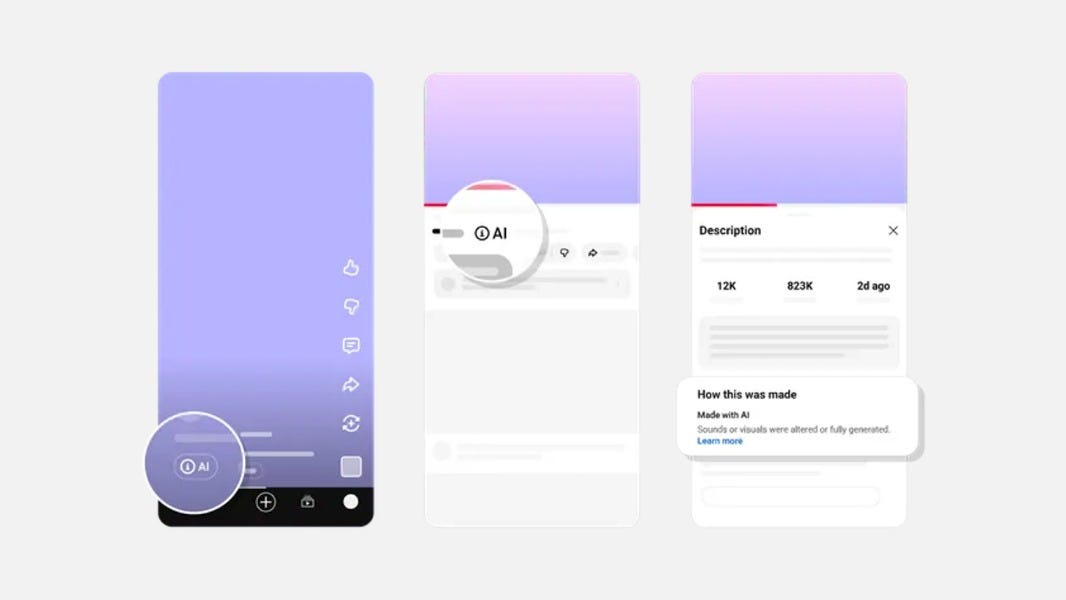 YouTube Now Automatically Applies More Visible Labels on AI-Generated Videos