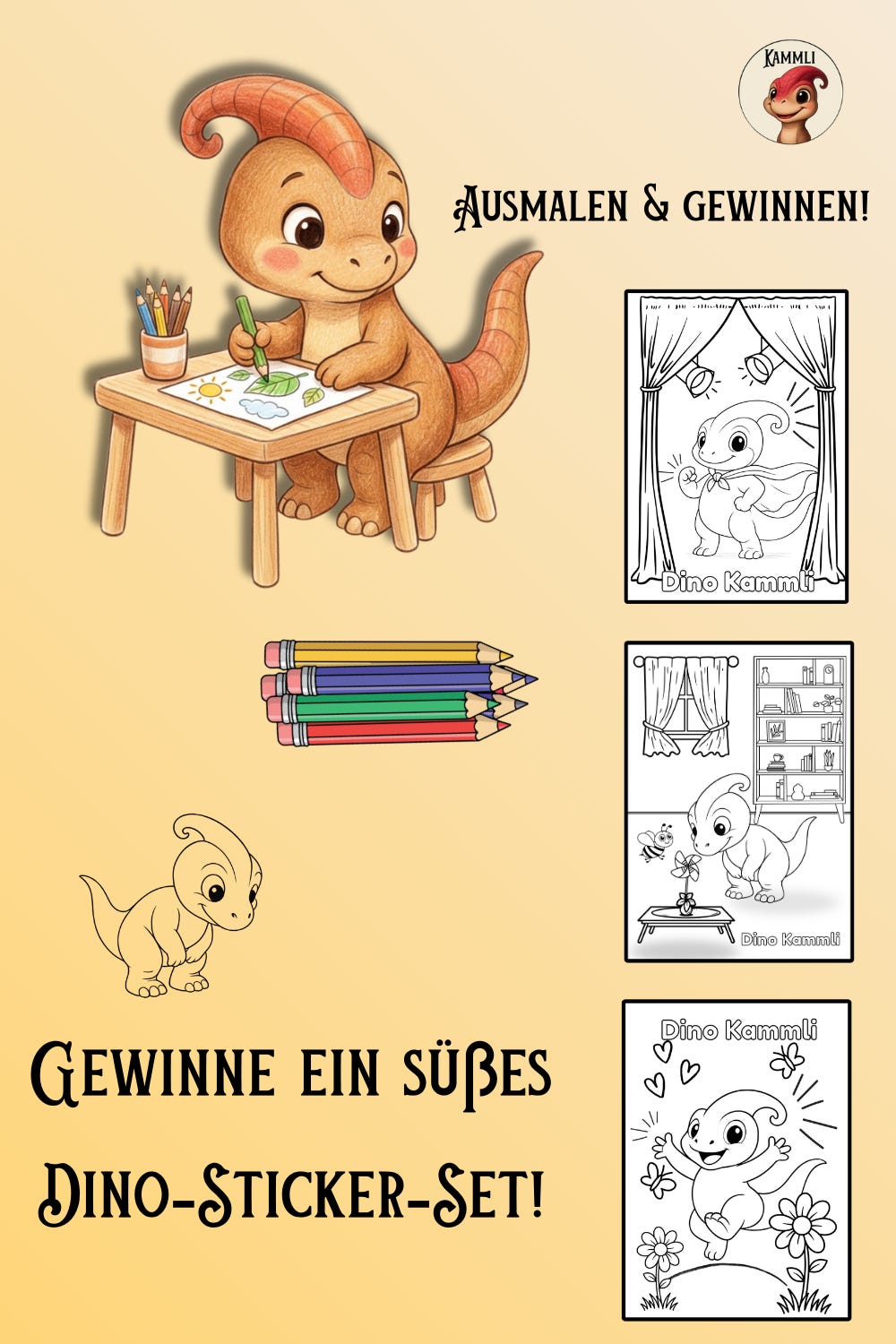 gewinnspiel malvorlagen dino kammli