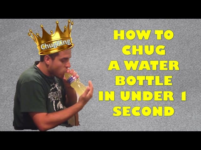 How to Drink a Water Bottle in Under 1 second