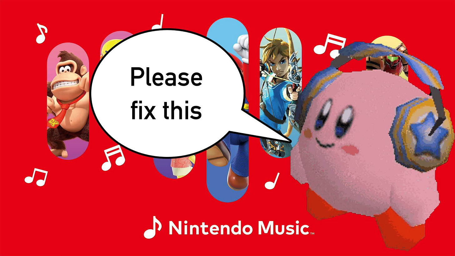 Nintendo Music app fix Nintendo Music app fix
