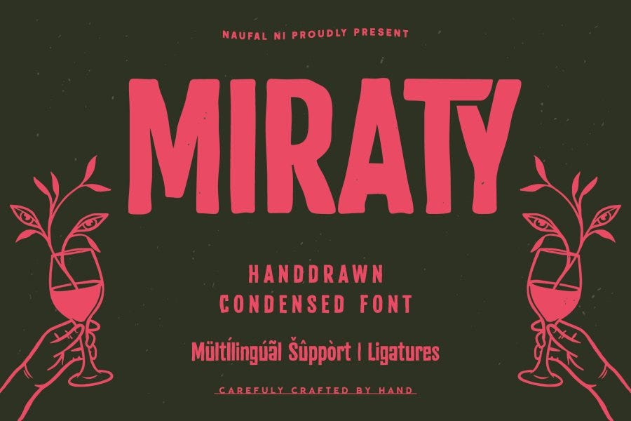 Miraty Handcrafted Sans Serif Font