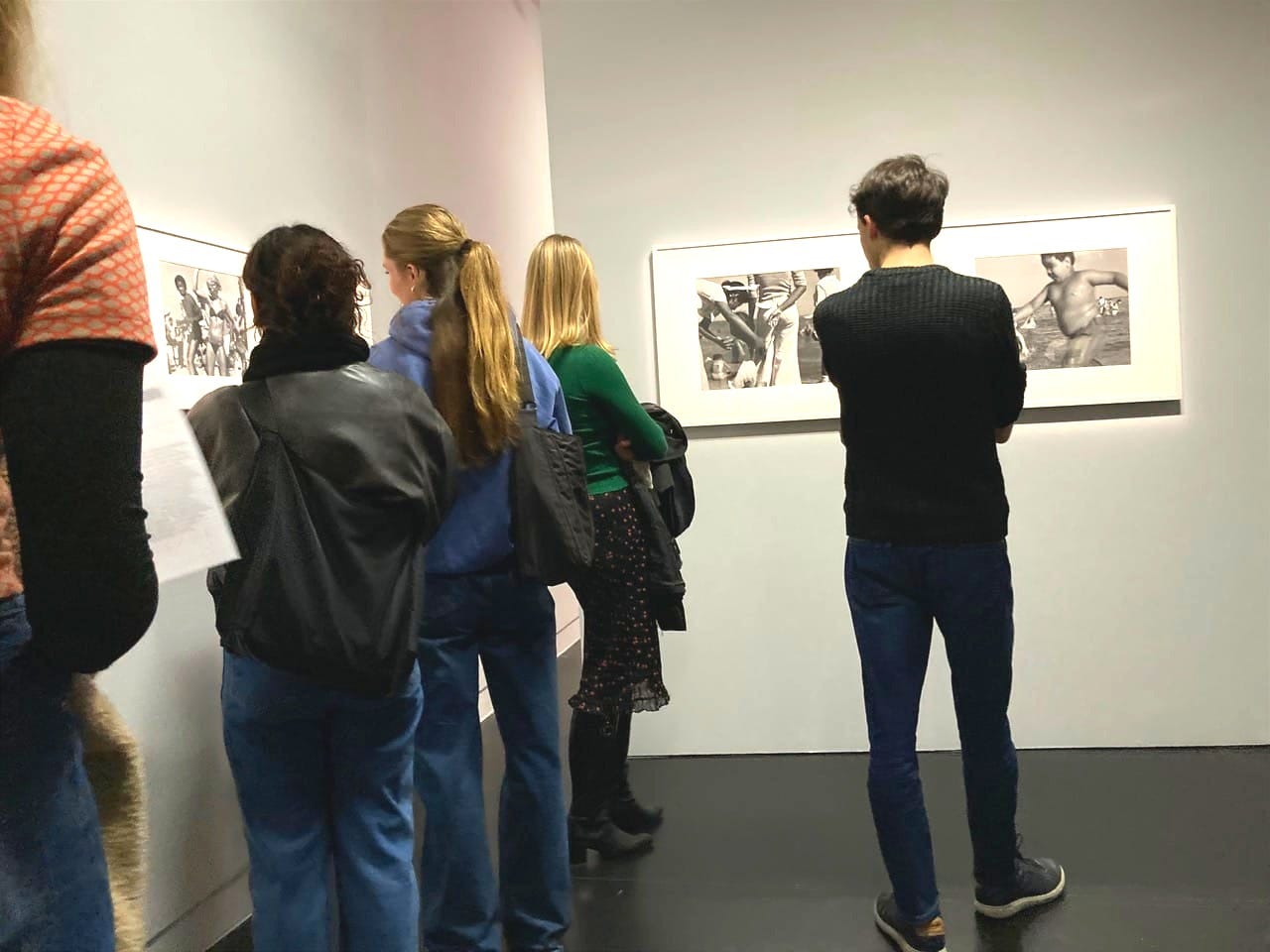 My class at the Barbara Crane exhibition