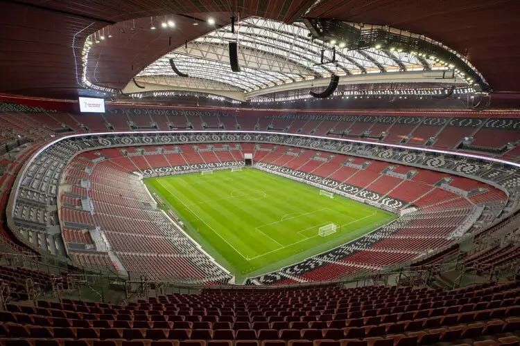 Imagen interior del Al Bayt Stadium